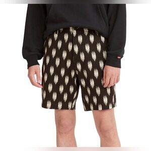 NWT LEVIS XX CHINO EZ WAIST RELAX FIT TWILL PIRATE BLACK SHORTS MENS 2XL XXLARGE